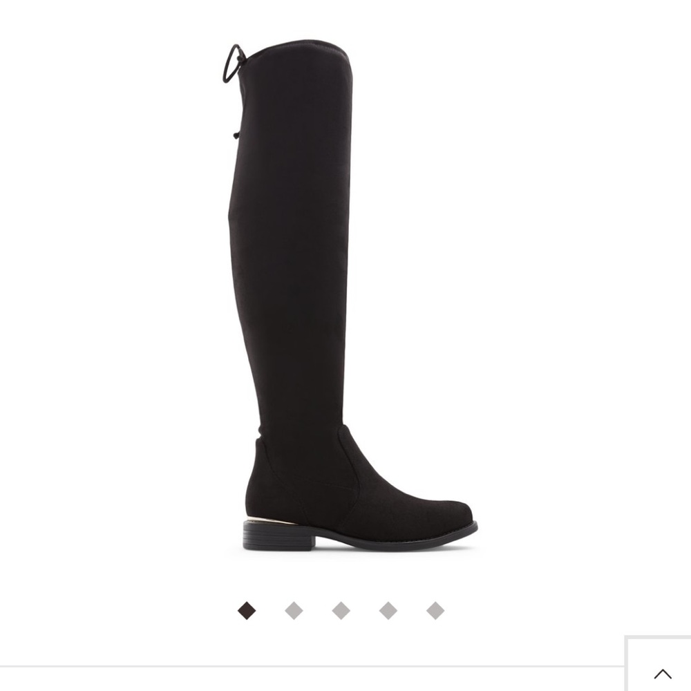 Over the knee suede boot